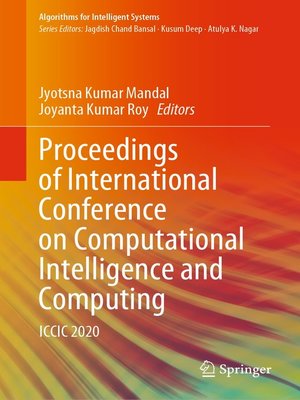 cover image of Proceedings of International Conference on Computational Intelligence and Computing